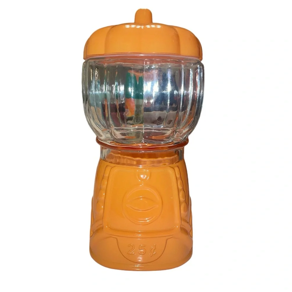 Halloween pumpkin Target Bullseye Orange Glass Gumball Machine